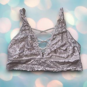 Victoria’s Secret PINK Women’s Criss Cross Strappy Lace Bralette Size M